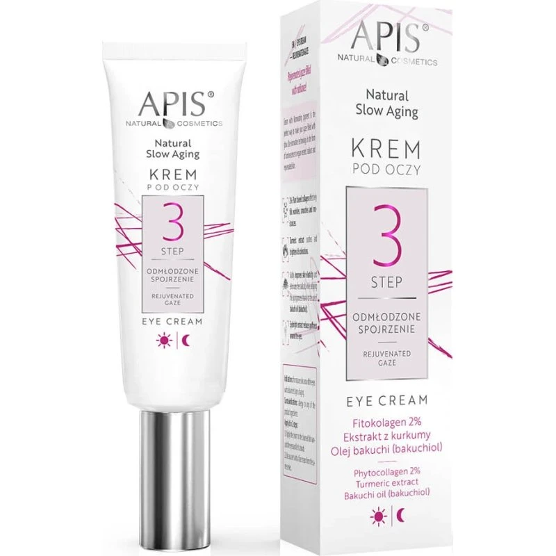 Apis Natural Slow Aging Augencreme, 15ml