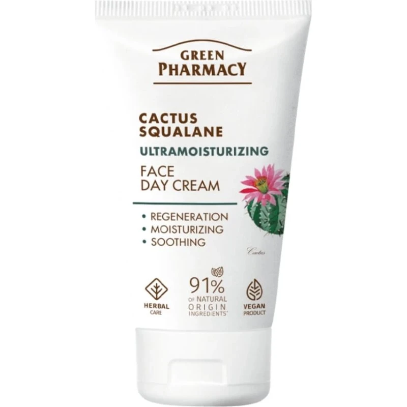 Green Pharmacy Cactus Tagescreme mit Squalan, 50 ml