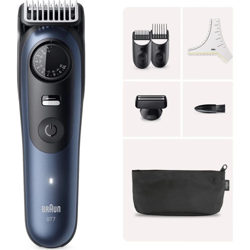 Braun Styler BT7420 Barttrimmer Schwarz/Grau