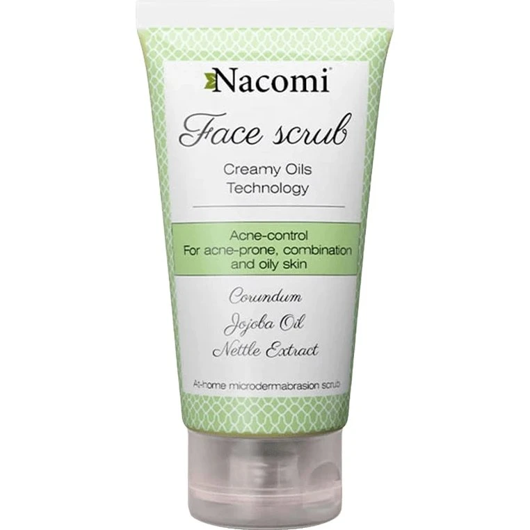 Nacomi Gesichtspeeling gegen Akne, natürlich, 85 ml