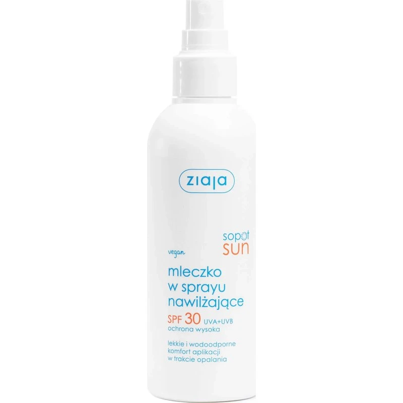 Ziaja Sopot Sun Feuchtigkeitsspendende Milch SPF 30 Spray, 170ml