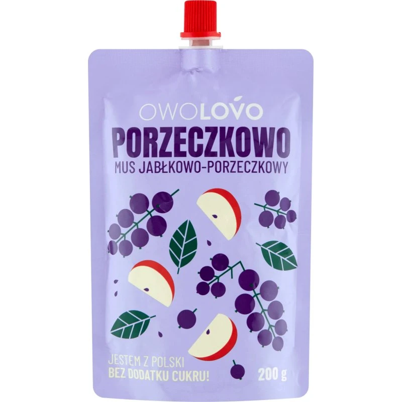 Owolovo Johannisbeer-Apfel-Mousse in der Tube, 200 g