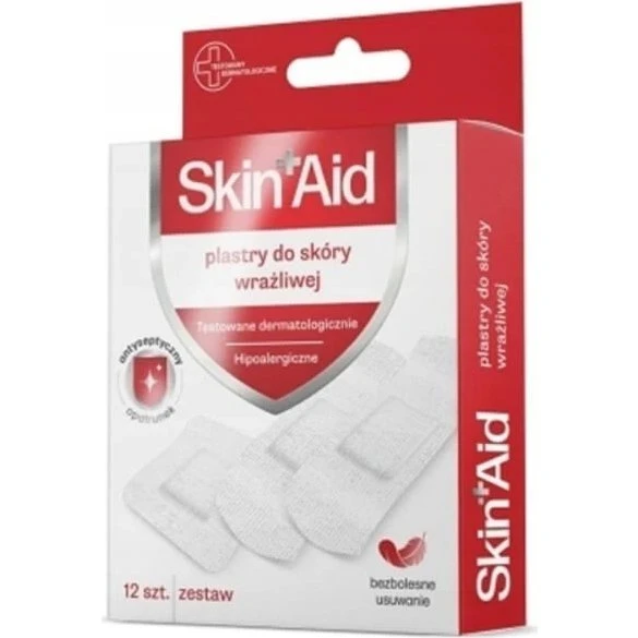 Skin Aid Pflaster für empfindliche Haut, 12 Stück