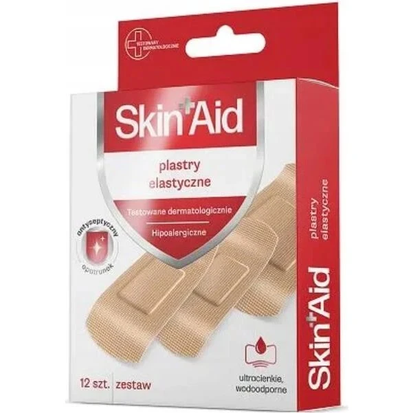 Skin Aid Elastische Pflaster, 12 Stück