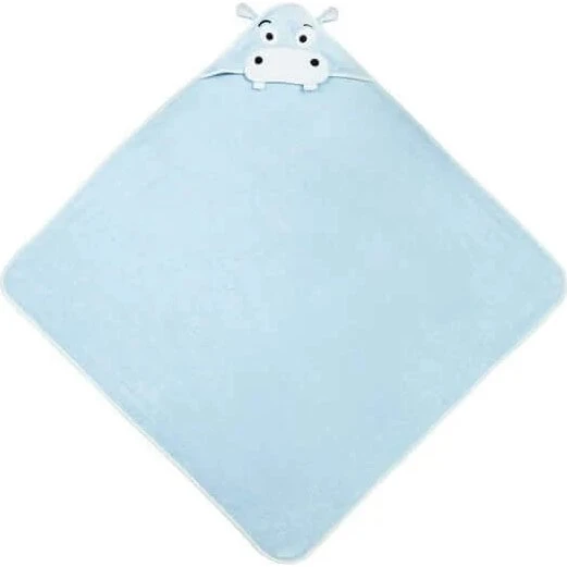 Water Friends Nilpferd Babyhandtuch - Blau