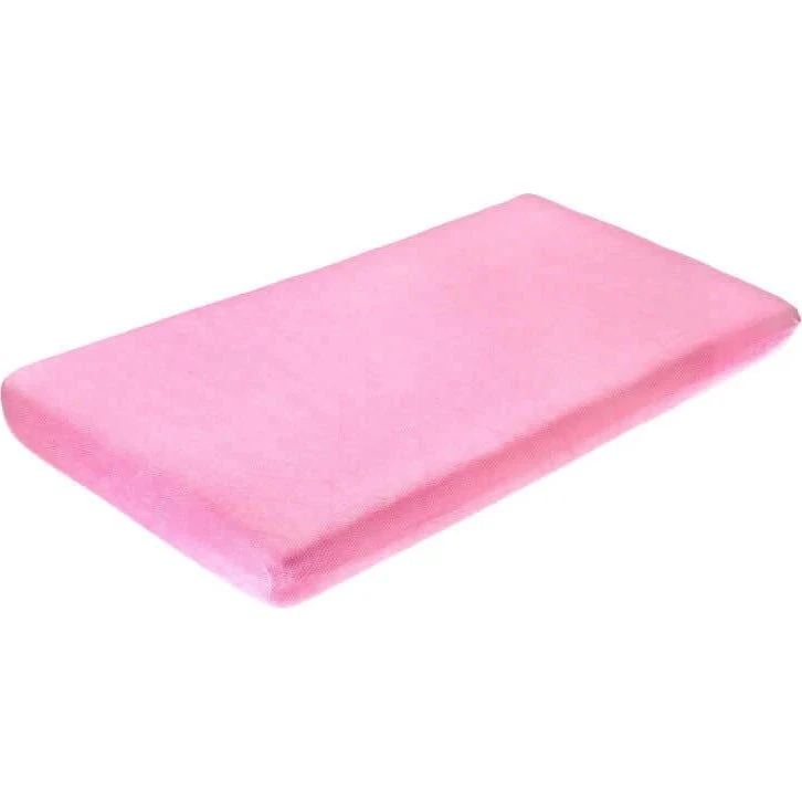 Sensillo Frottee-Spannbettlaken Rosa 120x60 cm