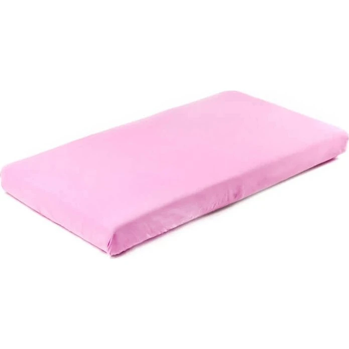Sensillo Spannbettlaken aus Baumwolljersey, Rosa, 120x60 cm