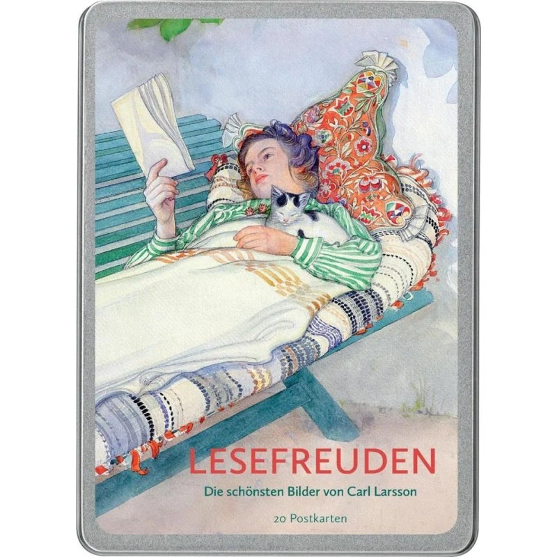 Postkarten-Set Lesefreuden: Die schönsten Bilder von Carl Larsson