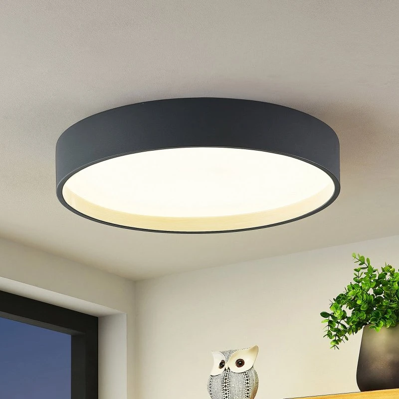 Lindby Deckenleuchte Todor LED - Anthrazit - 50 cm - CCT