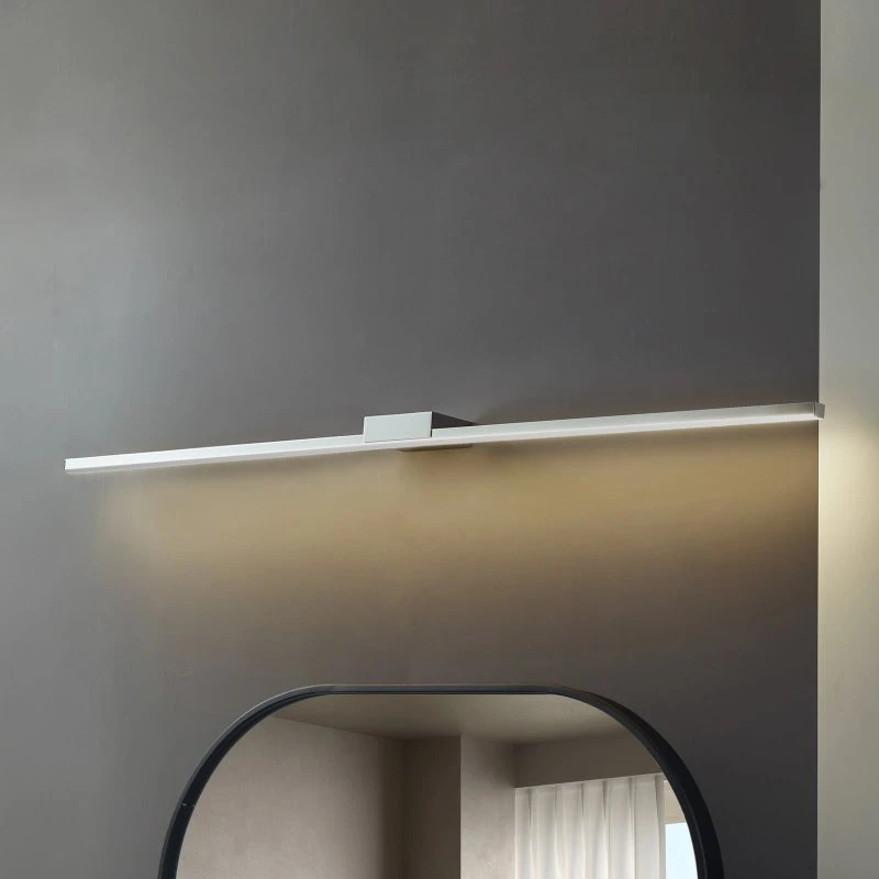 Lucande LED-Spiegelleuchte Kivana Chrom 120cm IP44