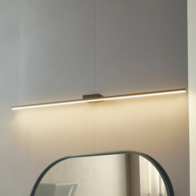 Lucande Kivana LED-Wandleuchte L120 IP44 Schwarz