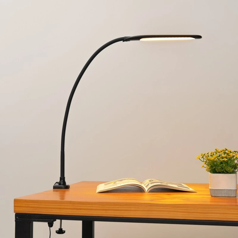 Lindby Nilay LED-Klemmlampe CCT Schwarz