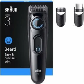 Braun Series 3 BT3520 Barttrimmer, Schwarz/Blau, 50 Min Akku