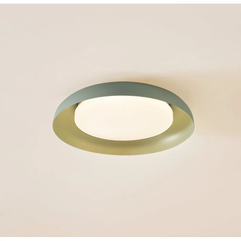Lindby Florie LED-Deckenleuchte, Hellgrün, Ø 40 cm