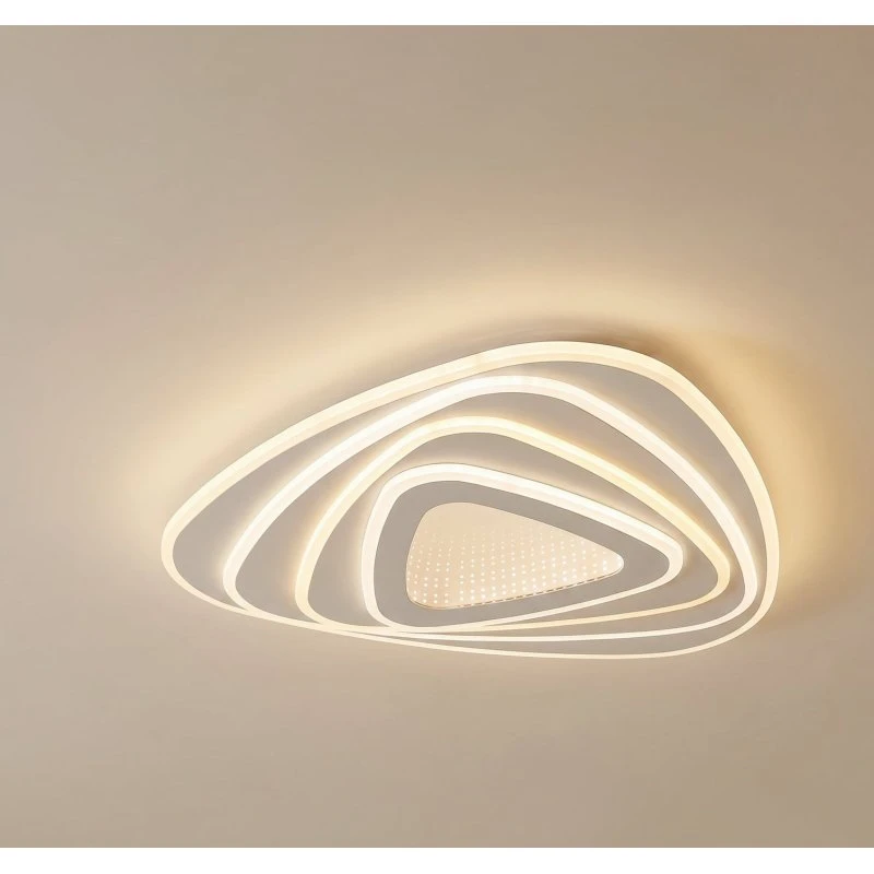 Lindby Rebeka LED-Deckenleuchte, CCT, 48x49 cm, Weiß