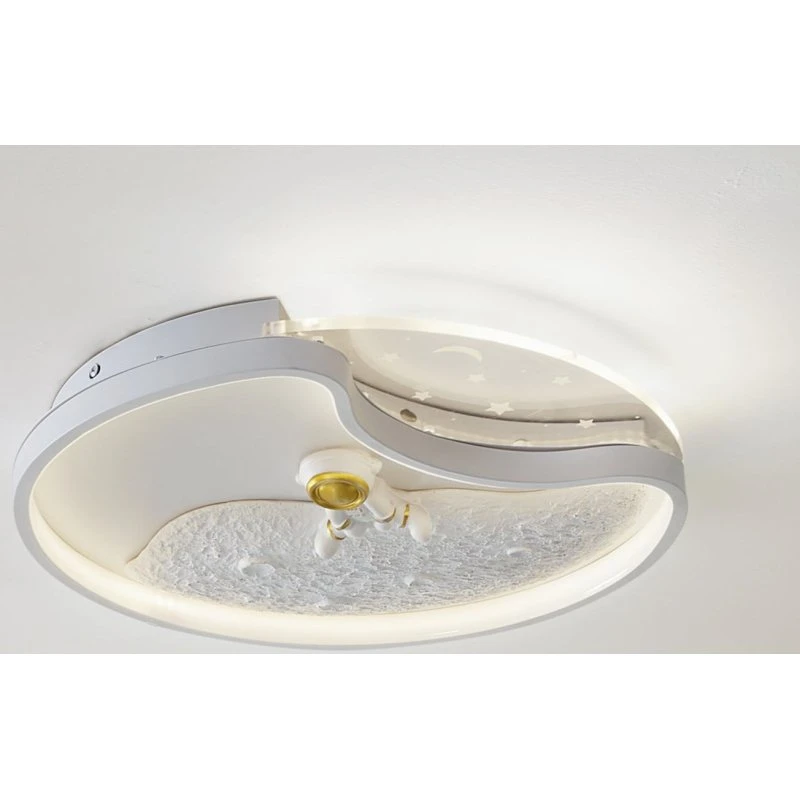 Lindby Kosmo Moon LED-Deckenleuchte Weiß, 40 cm