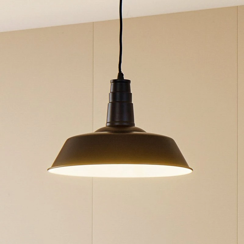 Lindby Pendelleuchte Laylan Ø36 Schwarz/Weiß