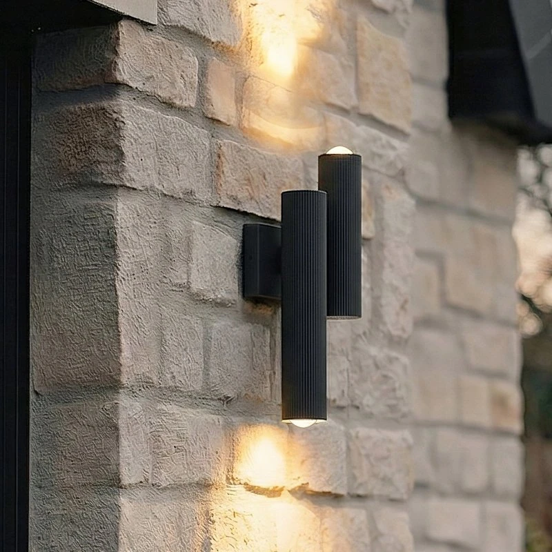 Lucande Torvian LED-Außenwandleuchte, anthrazit, 2-flammig