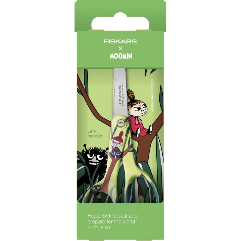 Fiskars Moomin Kinderschere Linkshänder 13 cm Hellgrün