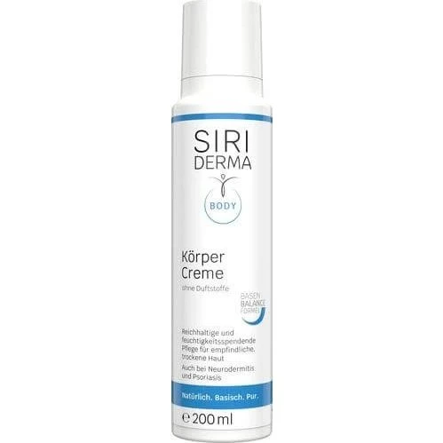 SIRIDERMA Körpercreme ohne Duftstoffe, 200 ml