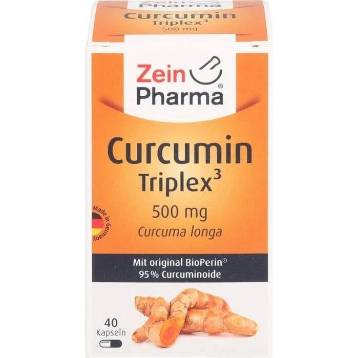 ZeinPharma CURCUMIN-TRIPLEX3 500 mg mit BioPerin, 40 Kapseln