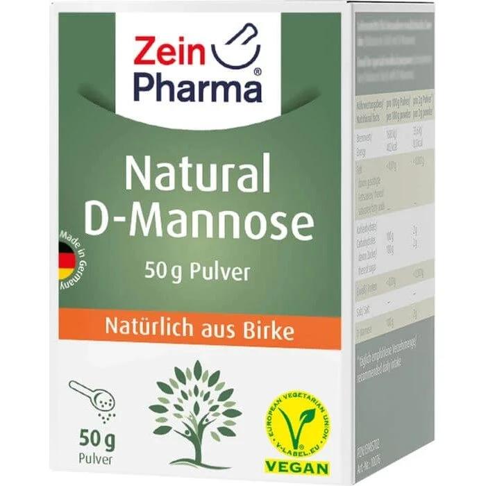 ZeinPharma NATURAL D-Mannose aus Birke Pulver, 50 g