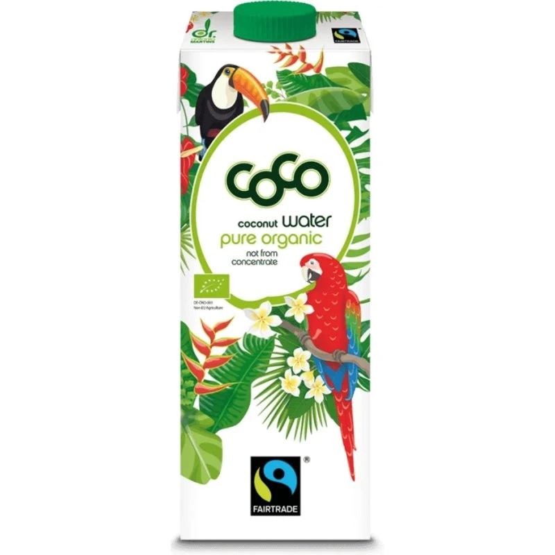 Eco Kokosnusswasser, 1 Liter, Bio-Qualität