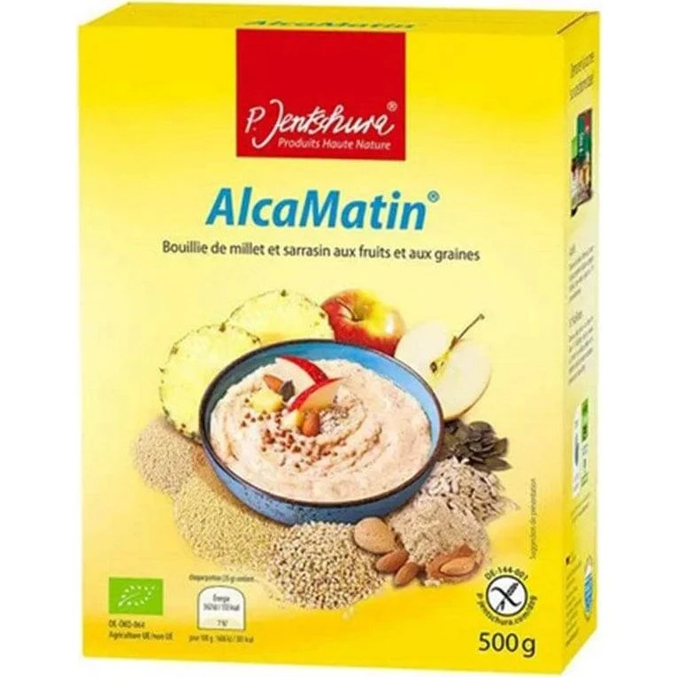 P.Jentschura AlcaMatin Hirse- und Buchweizenbrei mit Obst & Samen 500g