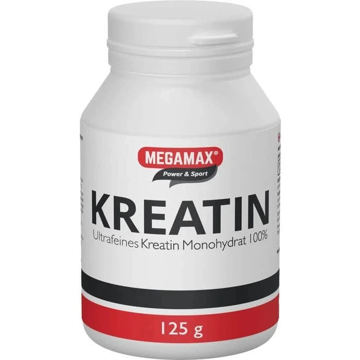 Megamax Kreatin Monohydrat 100% Pulver 125 g