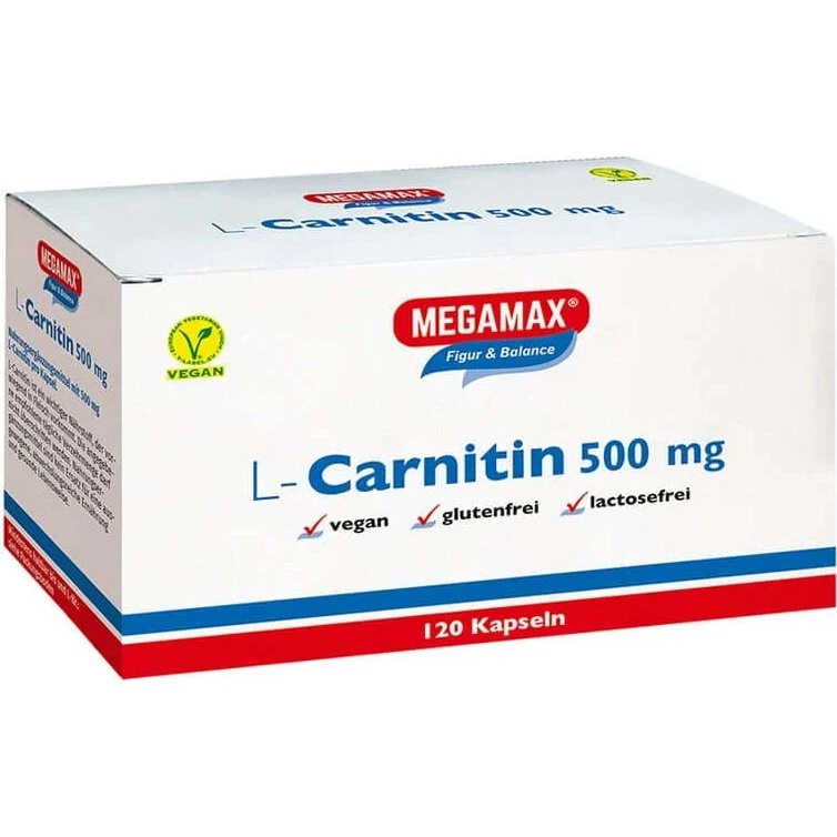 MEGAMAX L-Carnitin 500 mg - 120 Kapseln