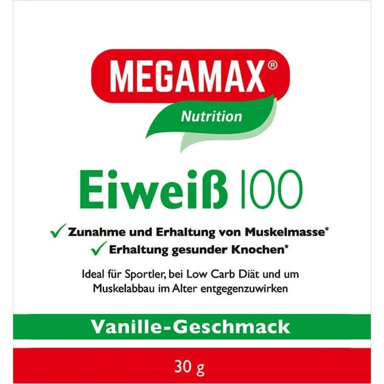 MEGAMAX Eiweiss Einzelportionen Vanille 30 g