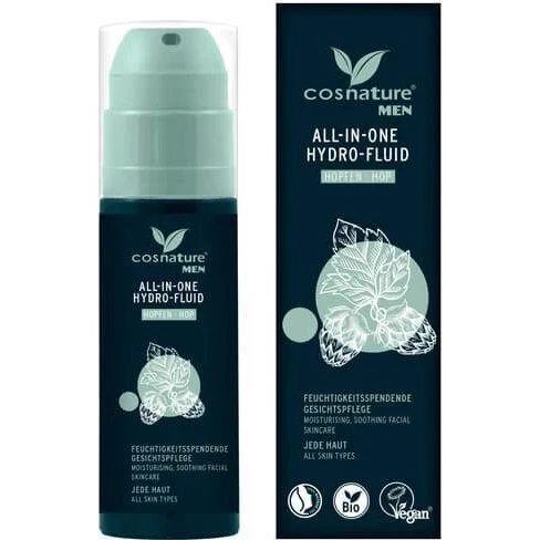 Cosnature Men Natürliches Feuchtigkeitsfluid mit Hopfenextrakt, 50 ml