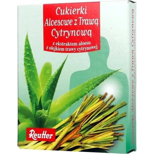 Reutter Aloe Vera Bonbon mit Zitronengras, 50 g