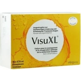 VisuXL Augentropfen mit Hyaluronsäure & Coenzym Q10, 30 Einzeldosen