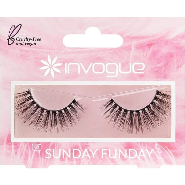 Invogue Sunday Funday Künstliche Wimpern, 1 Paar