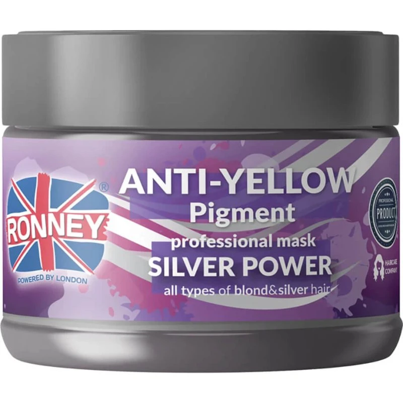Ronney Silver Power Anti-Yellow Pigment Maske, 300 ml