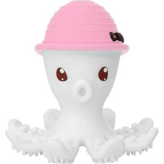 Mombella Oktopus Silikon-Beißring, Rosa, ab 3 Monaten