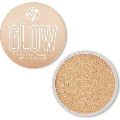 W7 Gotta Glow Translucent Luminous Setting Powder, 15 g