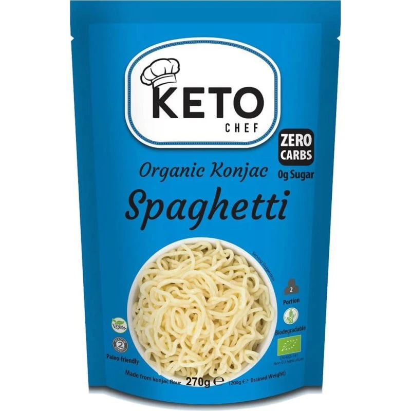 Keto Chef Bio Konjac Spaghetti, glutenfrei, unparfümiert, 270 g