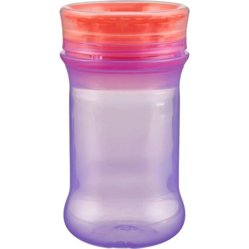 Vital Baby 360° Auslaufsicherer Trinklernbecher mit Silikonrand, Lila