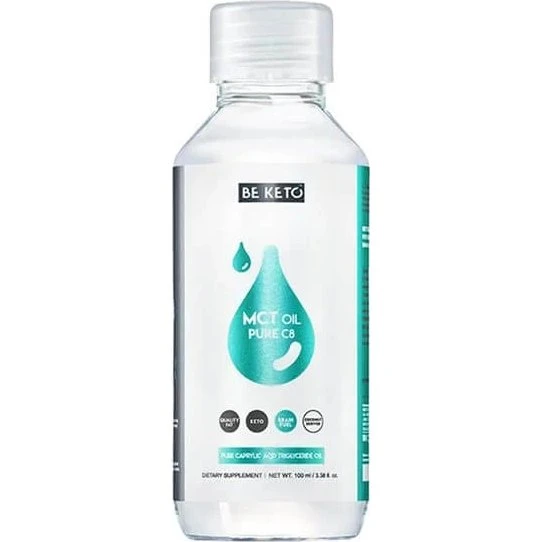 BeKeto MCT-Öl C8, flüssiges Nahrungsergänzungsmittel, 100 ml