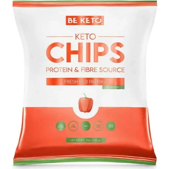 BeKeto Keto Chips - Frische rote Paprika, 30g