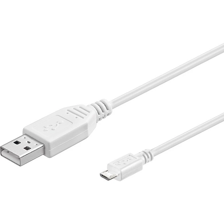 Goobay Micro-USB Schnellladekabel 1m weiß