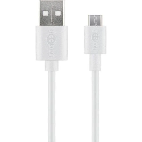 Goobay Micro-USB Kabel 2 m weiß