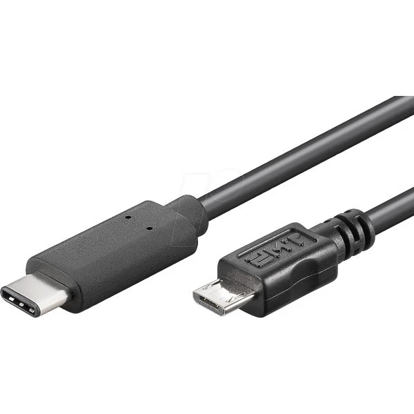 Goobay 67992 USB-C auf Micro-B Kabel 0,6 m schwarz