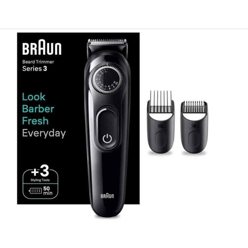 Braun Barttrimmer BT3410, wiederaufladbar, 40 Längenstufen