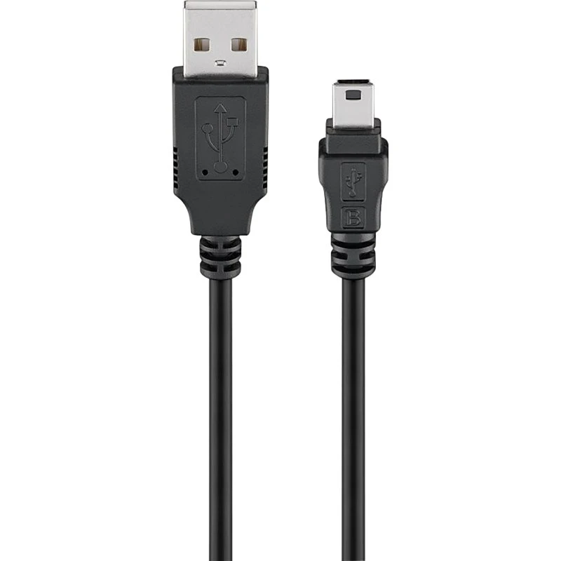 GOOBAY 93228 USB-A auf Mini-B Kabel 0,15 m schwarz