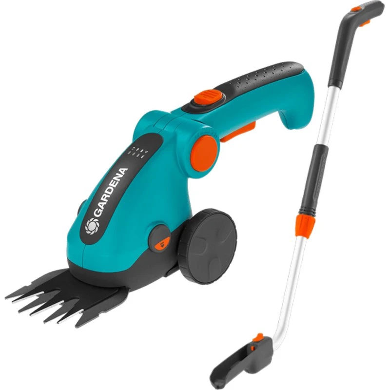 Gardena ComfortCut Li Akku-Grasschere Set mit Stiel & Rädern