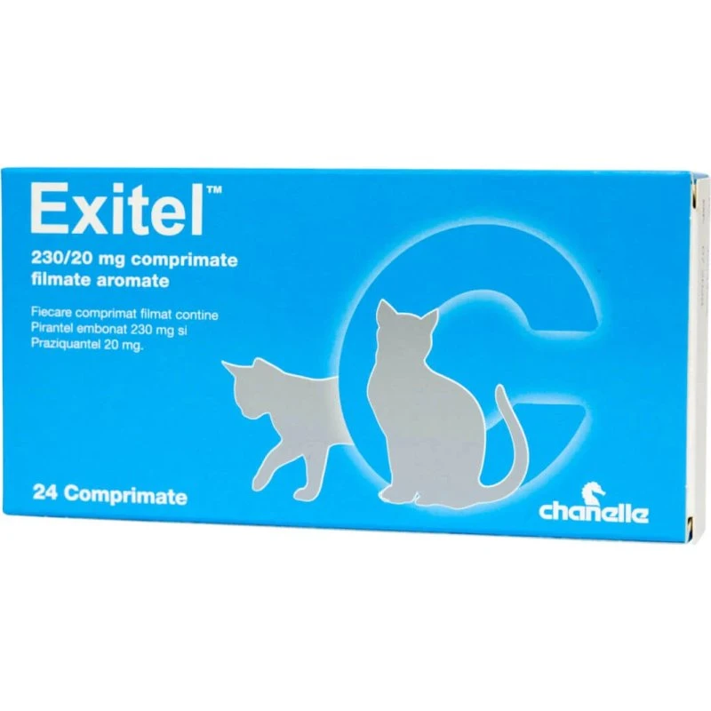 EXITEL 230/20mg Katzen Tabletten zur inneren Entwurmung (24 Stk.)