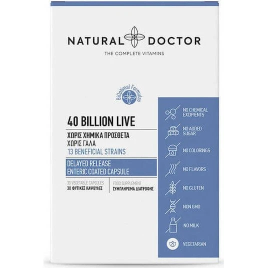 Natural Doctor Probiotics 40 Mrd. Probiotika, 30 Kapseln